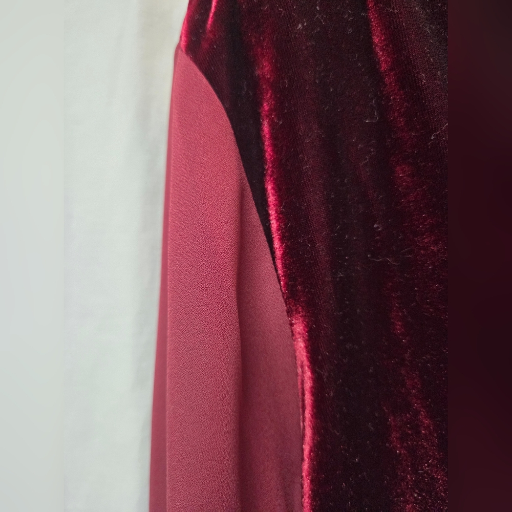 Fred David Velvet Wine Blouse - Picture 2 of 6